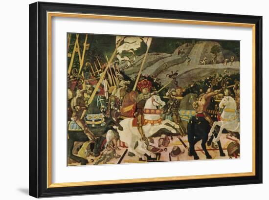 'The Battle of San Romano', c1438, (1909)-Paolo Uccello-Framed Giclee Print