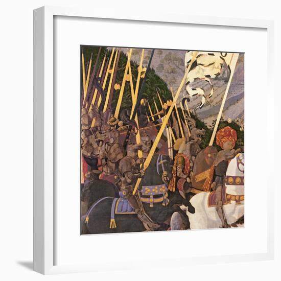 The Battle of San Romano, circa 1450-60 (Detail)-Paolo Uccello-Framed Giclee Print
