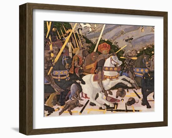 The Battle of San Romano, circa 1450-60-Paolo Uccello-Framed Giclee Print
