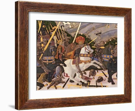 The Battle of San Romano, circa 1450-60-Paolo Uccello-Framed Giclee Print