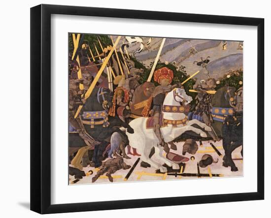 The Battle of San Romano, circa 1450-60-Paolo Uccello-Framed Giclee Print