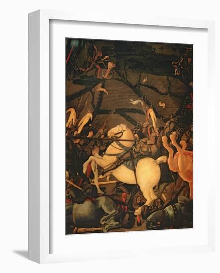 The Battle of San Romano in 1432, c.1456-Paolo Uccello-Framed Giclee Print