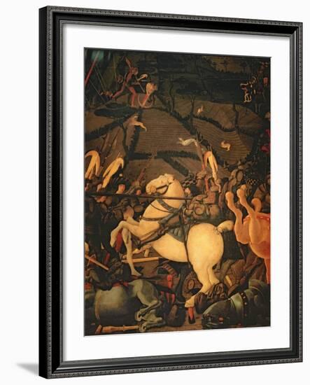 The Battle of San Romano in 1432, c.1456-Paolo Uccello-Framed Giclee Print