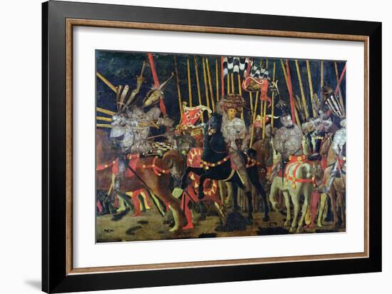 The Battle of San Romano in 1432, circa 1456-Paolo Uccello-Framed Giclee Print
