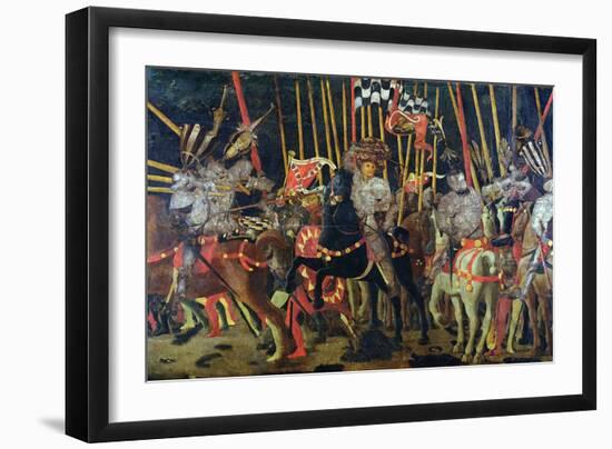 The Battle of San Romano in 1432, circa 1456-Paolo Uccello-Framed Giclee Print