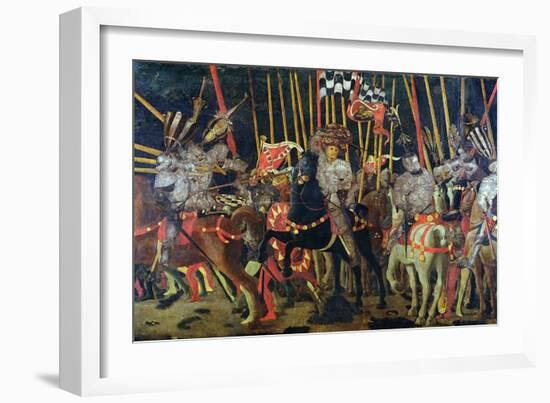 The Battle of San Romano in 1432, circa 1456-Paolo Uccello-Framed Giclee Print