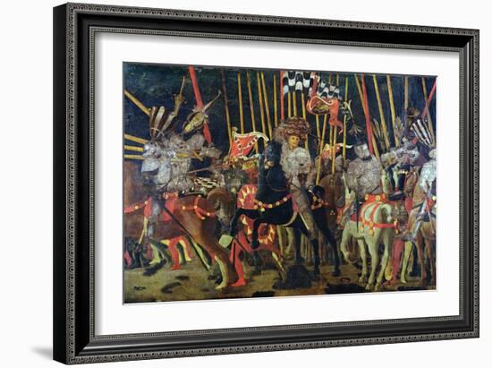 The Battle of San Romano in 1432, circa 1456-Paolo Uccello-Framed Giclee Print