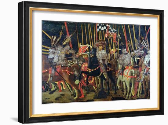 The Battle of San Romano in 1432, circa 1456-Paolo Uccello-Framed Giclee Print