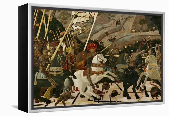 The Battle of San Romano in 1432-Paolo Uccello-Framed Premier Image Canvas