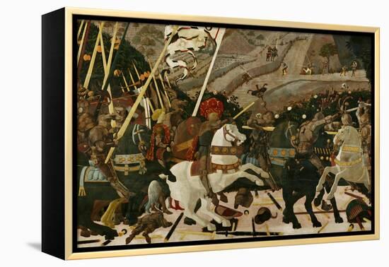 The Battle of San Romano in 1432-Paolo Uccello-Framed Premier Image Canvas