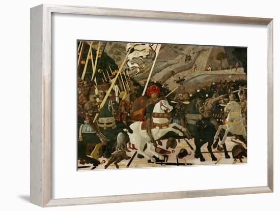 The Battle of San Romano in 1432-Paolo Uccello-Framed Giclee Print