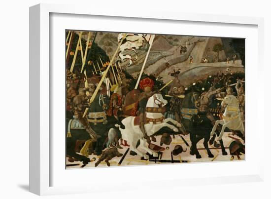 The Battle of San Romano in 1432-Paolo Uccello-Framed Giclee Print