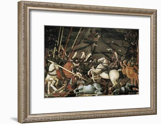 The Battle of San Romano in 1432-Paolo Uccello-Framed Art Print