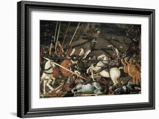 The Battle of San Romano in 1432-Paolo Uccello-Framed Art Print