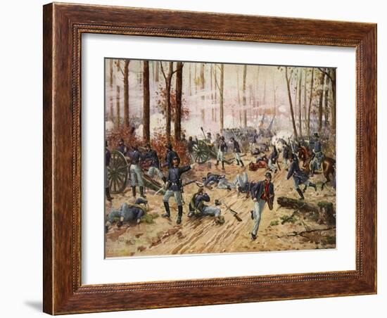 The Battle of Shiloh April 6Th-7th 1862-Henry Alexander Ogden-Framed Giclee Print