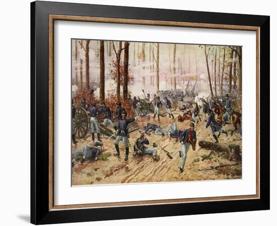 The Battle of Shiloh April 6Th-7th 1862-Henry Alexander Ogden-Framed Giclee Print