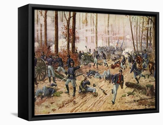 The Battle of Shiloh April 6Th-7th 1862-Henry Alexander Ogden-Framed Premier Image Canvas