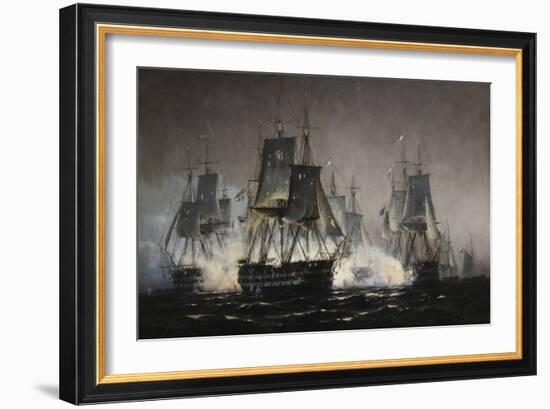 The Battle of Sjaellands Odde, 1808-Johan Jens Neumann-Framed Giclee Print