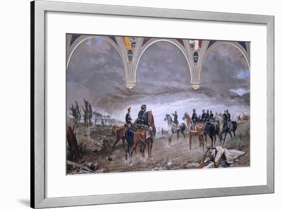 The Battle of Solferino, 1886-Amos Cassioli-Framed Giclee Print