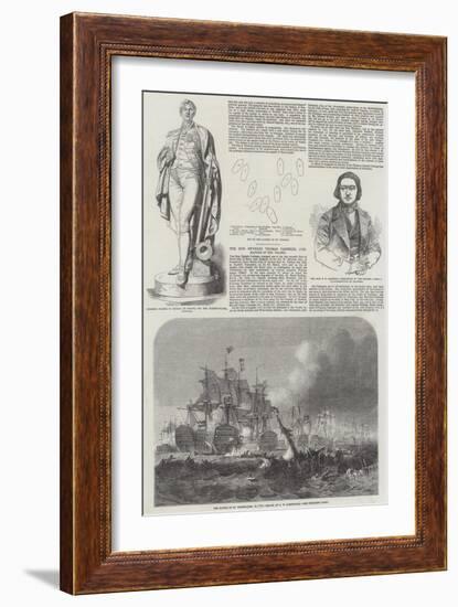 The Battle of St Vincent-John Wilson Carmichael-Framed Giclee Print