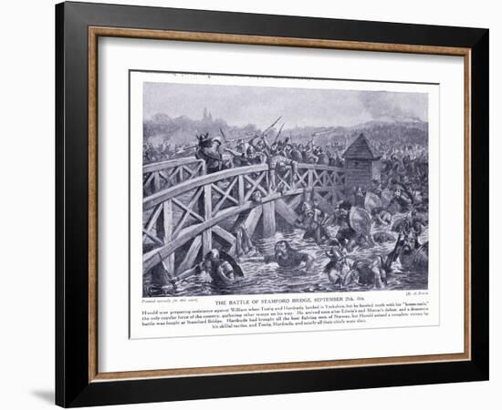 The Battle of Stamford Bridge Ad1066, 1920's-Alfred Pearse-Framed Giclee Print