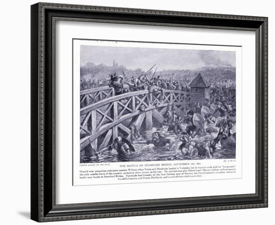 The Battle of Stamford Bridge Ad1066, 1920's-Alfred Pearse-Framed Giclee Print