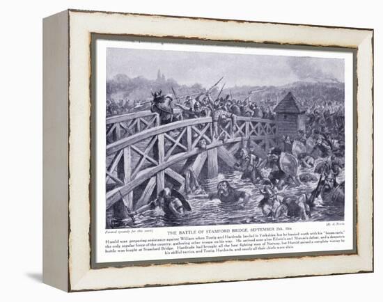 The Battle of Stamford Bridge Ad1066, 1920's-Alfred Pearse-Framed Premier Image Canvas