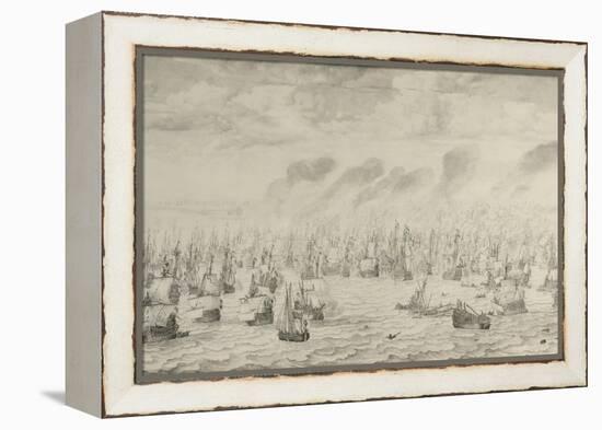 The Battle of Terheide, 1657-Willem Van De Velde the Elder-Framed Premier Image Canvas