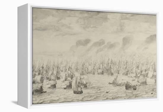 The Battle of Terheide, 1657-Willem Van De Velde the Elder-Framed Premier Image Canvas