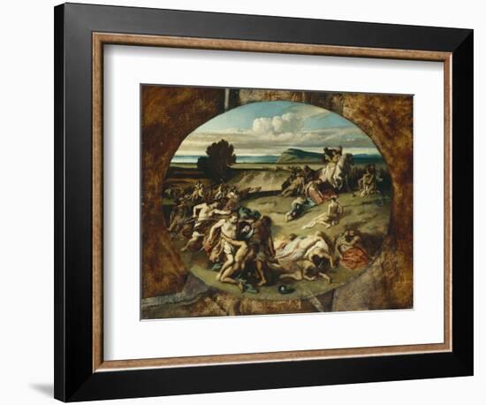 The Battle of the Amazons, 1857-Anselm Feuerbach-Framed Giclee Print