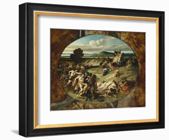 The Battle of the Amazons, 1857-Anselm Feuerbach-Framed Giclee Print