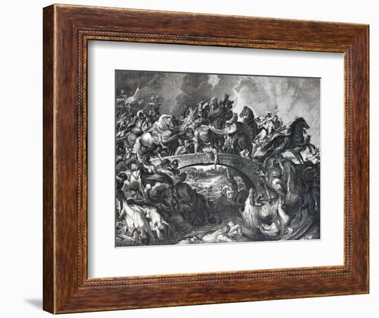 The Battle of the Amazons, by Peter Paul Rubens, Digitally Restored Reproduction of an Original 19T-Peter Paul (after) Rubens-Framed Giclee Print