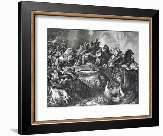 The Battle of the Amazons, by Peter Paul Rubens, Digitally Restored Reproduction of an Original 19T-Peter Paul (after) Rubens-Framed Giclee Print