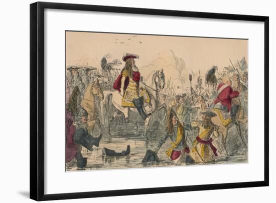 The Battle of the Boyne, 1850-John Leech-Framed Giclee Print