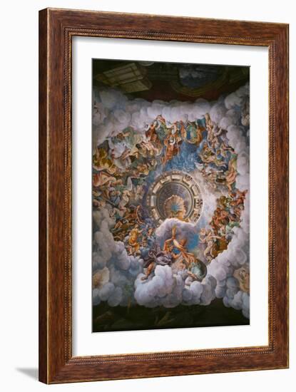 The Battle of the Giants.-Giulio Romano-Framed Giclee Print