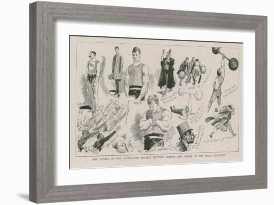 The Battle of the Giants-null-Framed Giclee Print