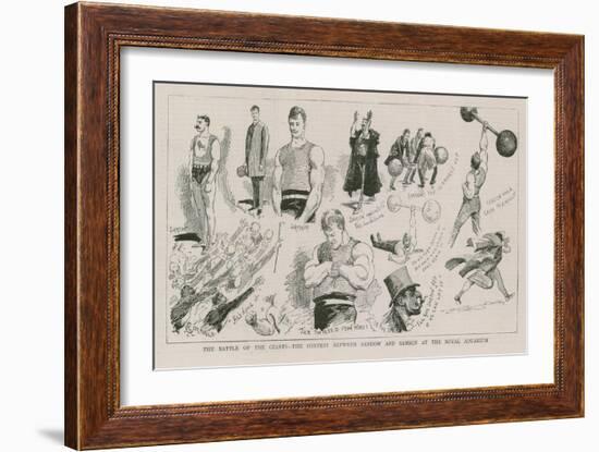 The Battle of the Giants-null-Framed Giclee Print