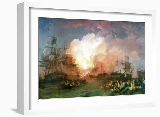 The Battle of the Nile, 1800-Philip James De Loutherbourg-Framed Giclee Print