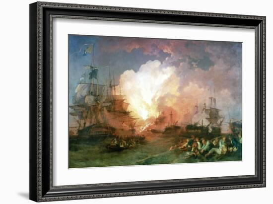 The Battle of the Nile, 1800-Philip James De Loutherbourg-Framed Giclee Print