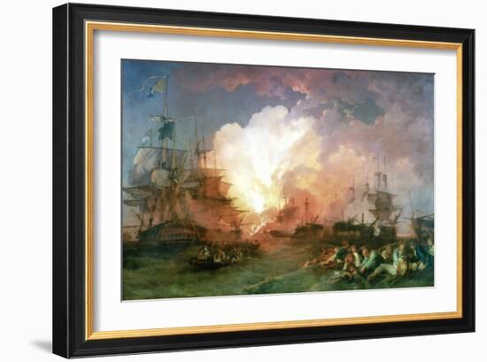 The Battle of the Nile, 1800-Philip James De Loutherbourg-Framed Giclee Print