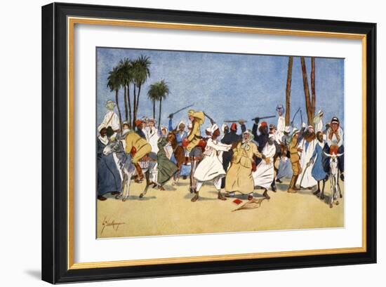 The Battle of the Nile', 1908-Lance Thackeray-Framed Giclee Print