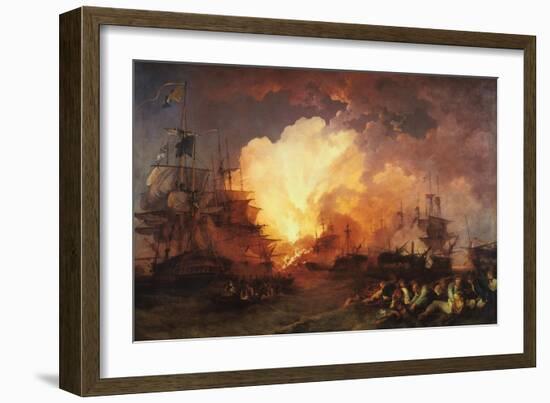 The Battle of the Nile, August 1798-J Philippe de Loutherbough-Framed Giclee Print