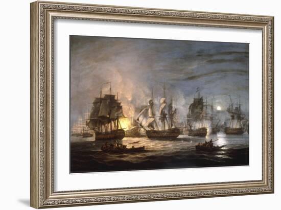 The Battle of the Nile, August 1st 1798, 1830-Thomas Luny-Framed Giclee Print