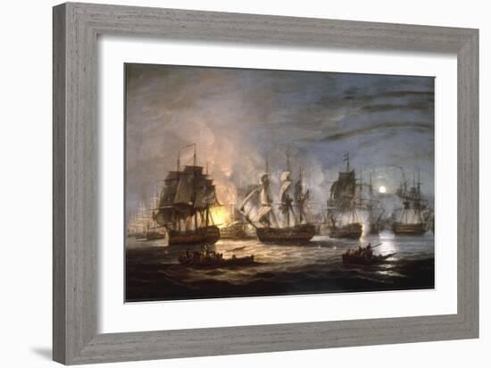 The Battle of the Nile, August 1st 1798, 1830-Thomas Luny-Framed Giclee Print