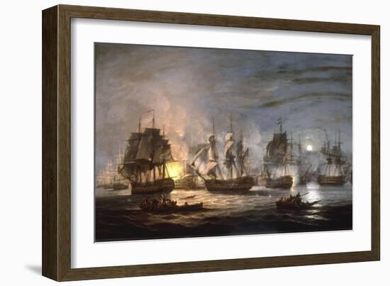 The Battle of the Nile, August 1st 1798, 1830-Thomas Luny-Framed Giclee Print