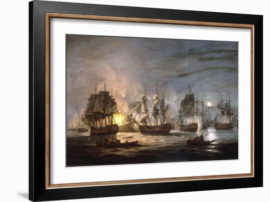 The Battle of the Nile, August 1st 1798, 1830-Thomas Luny-Framed Giclee Print