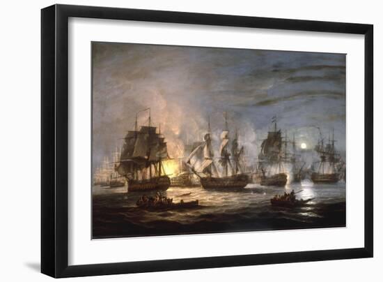 The Battle of the Nile, August 1st 1798, 1830-Thomas Luny-Framed Giclee Print