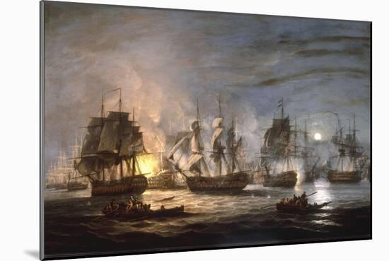 The Battle of the Nile, August 1st 1798, 1830-Thomas Luny-Mounted Giclee Print