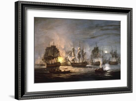 The Battle of the Nile, August 1st 1798, 1830-Thomas Luny-Framed Giclee Print