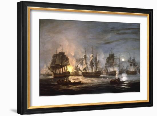 The Battle of the Nile, August 1st 1798, 1830-Thomas Luny-Framed Giclee Print